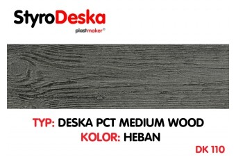 Profil drewnopodobny Styrodeska Medium Wood kolor HEBAN wymiar 14 cm x 200 cm x 1 cm  cena za 1 m2